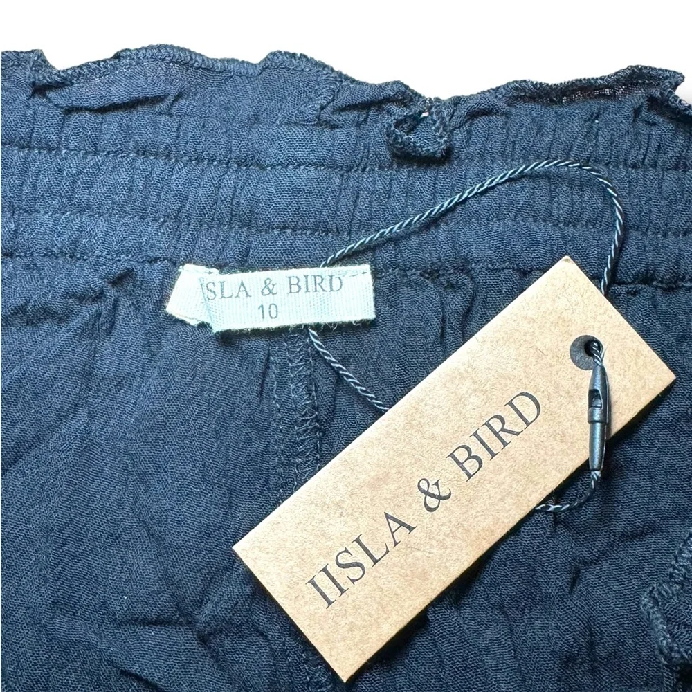 NWT Iisla & Bird beach drawstring pants in black‎ Sz 10